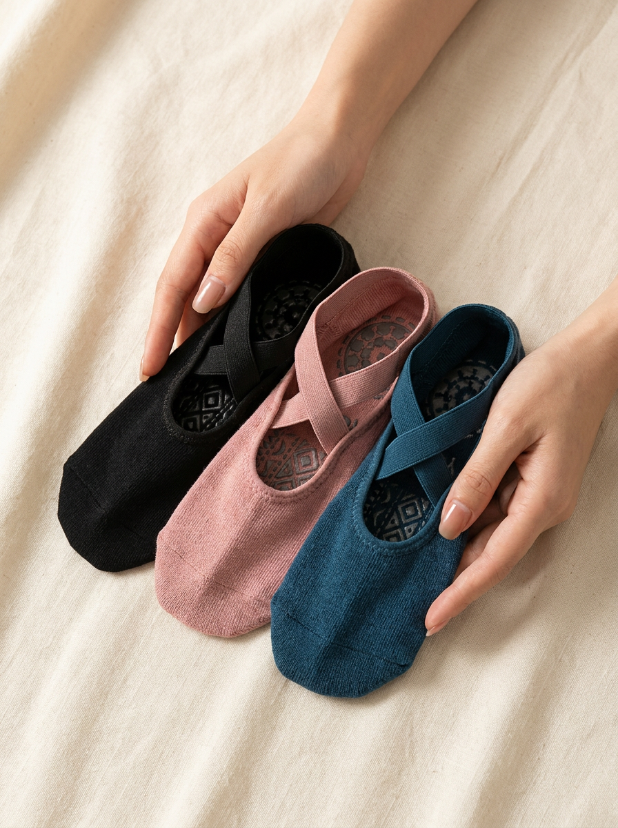 Trio Rivon — 3 paires antidérapantes Pilates